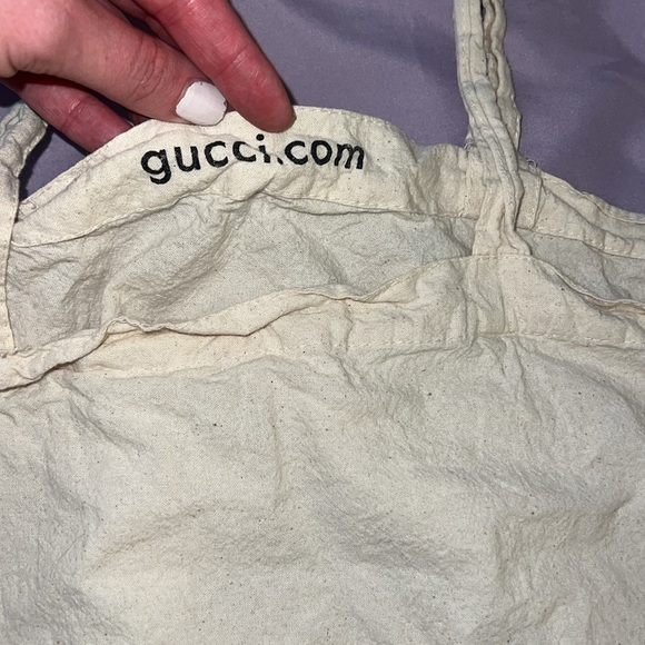 Gucci Ivory Canvas Daily Hobo Bag Tote Farmer’s Market - Picture 2 of 7
